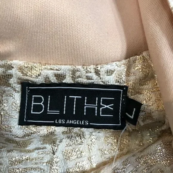 NWT - Blithe - Multi-Layered Gold Dress - Picture 7 of 7